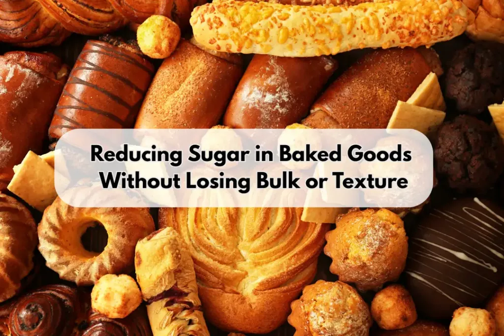 reducing sugar in baked goods without losing bulk