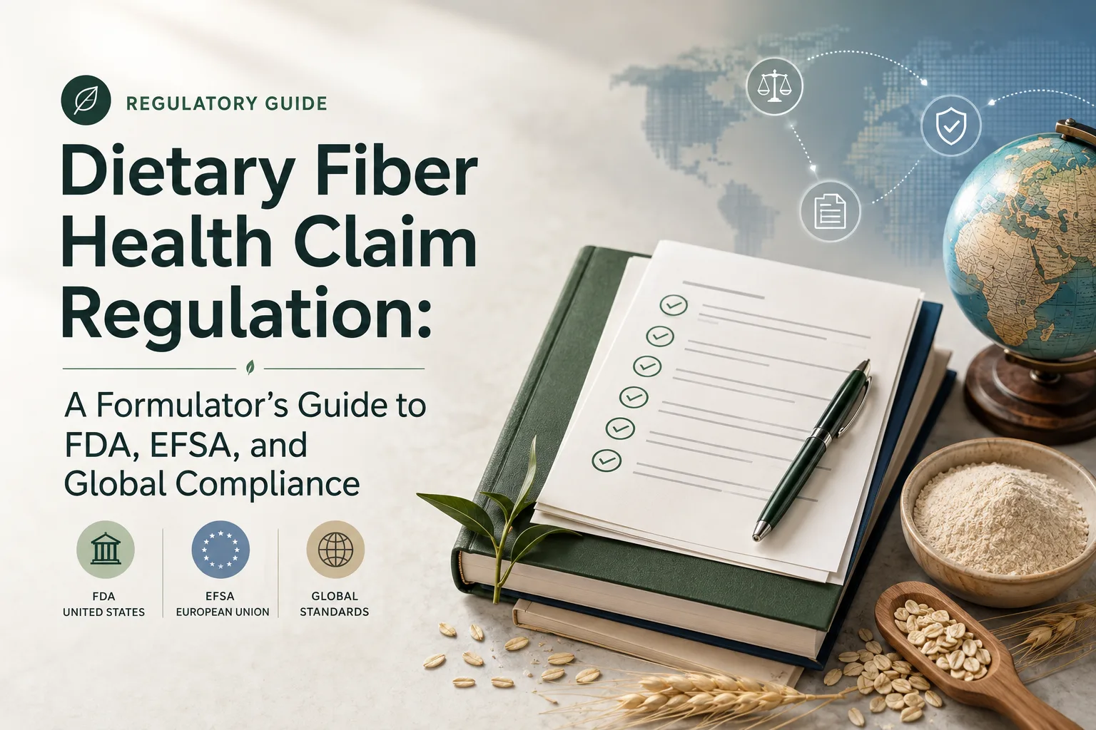 Dietary Fiber Health Claim Regulation A Formulator's Guide to FDA, EFSA, and Global Compliance