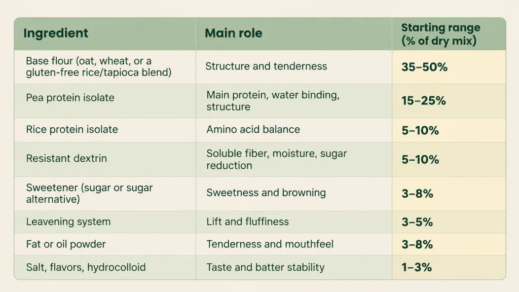 High-Protein Pancake & Waffle Mix Using Pea Protein Isolate A Formulator’s Guide to Fluffy, Plant-Powered Breakfasts 3